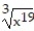 Simplify the radical. -  A)      B)      C)      D)     
