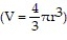 Solve the problem. -A spherical ball has a volume of 972? inches. What is the radius of the ball?   A)  10 in. B)  9 in. C)  10? in. D)  8 in.