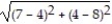 Perform the indicated operations and express the result in simplest form. -  A)  153 B)  5 C)  25 D)  3  
