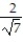 Rationalize the denominator and simplify. -  A)    B)  51 C)    D)  2  