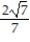 Rationalize the denominator and simplify. -  A)    B)  51 C)    D)  2  