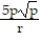 Rationalize the denominator. Assume that all variables represent positive real numbers. -  A)  5     B)    C)    D)   