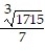 Rationalize the denominator. -  A)    B)    C)    D)  35