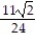 Solve the problem. -In a manufacturing process, three quantities p, r, and s are related by the equation   Find p when   and s = 288. Give your answer as a simplified radical. A)    B)    C)    D)   