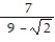 Rationalize the denominator. Write the quotient in lowest terms. -  A)    -   B)    C)    D)   