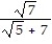 Rationalize the denominator. Write the quotient in lowest terms. -  A)    B)    C)    D)   
