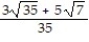 Rationalize the denominator. Write the quotient in lowest terms. -  A)    B)    C)    D)   