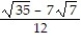 Rationalize the denominator. Write the quotient in lowest terms. -  A)    B)    C)    D)   