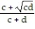 Rationalize the denominator. Write the quotient in lowest terms. -  A)    B)    C)    D)   