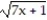 Choose the one alternative that best completes the statement or answers the question.    Solve the equation. -  - 1 = x A)  {0, 6} B)  {0} C)  { 6} D)  {0, 5}