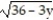 Choose the one alternative that best completes the statement or answers the question.    Solve the equation. -= 6 -     A)  { 9, -9} B)  {0, 9} C)  { 9, 18} D)  {0, -9}