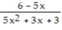 Choose the one alternative that best completes the statement or answers the question.    Find the numerical value of the rational expression for the given value of x. -  , x = -3 A)  -   B)    C)  -   D)   