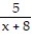 Find all values that make the expression undefined. -  A)  -8 B)  0 C)  Never undefined D)  8