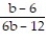 Find all values that make the expression undefined. -  A)  2 B)  12 C)  -6 D)  0
