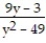 Find all values that make the expression undefined. -  A)  7, -7 B)    C)  49 D)  7