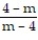 Write the rational expression in lowest terms. -  A)  1 B)  -1 C)  -m D)  Already in lowest terms
