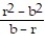 Write the rational expression in lowest terms. -  A)  -r + b B)  -r - b C)  r + b D)  -1