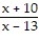 Find the expression that is equivalent to the given rational expression. --   A)  -   B)    C)  -   D)  -  