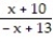 Find the expression that is equivalent to the given rational expression. --   A)  -   B)    C)  -   D)  -  