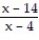 Find the expression that is equivalent to the given rational expression. --   A)  -   B)  -   C)    D)  -  