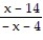 Find the expression that is equivalent to the given rational expression. --   A)  -   B)  -   C)    D)  -  