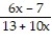 Find the expression that is equivalent to the given rational expression. --   A)    B)    C)    D)   