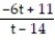 Find the expression that is equivalent to the given rational expression. --   A)    B)    C)    D)   