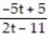 Find the expression that is equivalent to the given rational expression. --   A)    B)    C)    D)   