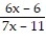 Find the expression that is equivalent to the given rational expression. -  A)    B)    C)    D)  -  
