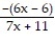 Find the expression that is equivalent to the given rational expression. -  A)    B)    C)    D)  -  