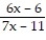 Find the expression that is equivalent to the given rational expression. -  A)    B)    C)    D)  -  