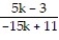 Find the expression that is equivalent to the given rational expression. --   A)    B)  -   C)    D)   