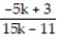 Find the expression that is equivalent to the given rational expression. --   A)    B)  -   C)    D)   
