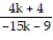 Find the expression that is equivalent to the given rational expression. --   A)    B)    C)    D)  -  
