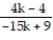 Find the expression that is equivalent to the given rational expression. --   A)    B)    C)    D)  -  