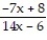 Find the expression that is equivalent to the given rational expression. -  A)    B)    C)  -   D)  -  