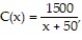 Solve the problem. -If the average cost per unit C(x)  to produce x units of plywood is given by   what is the unit cost for 50 units? A)  $ 0.60 B)  $ 30.00 C)  -$20.00 D)  $ 15.00