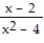 Write the word or phrase that best completes each statement or answers the question.    Provide an appropriate response -If 2 is substituted for x in the rational expression   , the result is   . An often-heard statement is  Any number divided by itself is 1.  Does this mean that this expression is equal to 1 for   ? Explain why or why not.