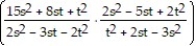 Multiply or divide as indicated. Write the answer in lowest terms. -  ÷   A)  1 B)    C)    D)   