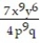 Choose the one alternative that best completes the statement or answers the question -If the rational expression   represents the area of a rectangle and   represents the length of the rectangle, what rational expression represents the width? A)    B)    C)    D)   