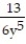 Find the LCD for the fractions in the list. -  ,   A)  18   B)  18   C)  6   D)  19  