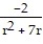Find the LCD for the fractions in the list. -  ,   ,   A)  3   B)  r   C)  3(r + 7)  D)  3r  