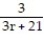 Find the LCD for the fractions in the list. -  ,   ,   A)  3   B)  r   C)  3(r + 7)  D)  3r  