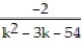 Find the LCD for the fractions in the list. -  ,   ,   A)  (k - 4) (k + 6) (k - 9) (k + 3)  B)  (k - 4)    (k - 9) (k + 3)  C)  (k - 4) (k - 9) (k + 3)  D)  (k - 4) (k + 6) (k - 9) 