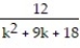 Find the LCD for the fractions in the list. -  ,   ,   A)  (k - 4) (k + 6) (k - 9) (k + 3)  B)  (k - 4)    (k - 9) (k + 3)  C)  (k - 4) (k - 9) (k + 3)  D)  (k - 4) (k + 6) (k - 9) 