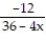 Add or subtract. Write the answer in lowest terms. --   -   A)    B)    C)    D)   