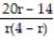 Add or subtract. Write the answer in lowest terms. -  +   A)    B)    C)    D)   