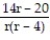 Add or subtract. Write the answer in lowest terms. -  +   A)    B)    C)    D)   
