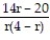 Add or subtract. Write the answer in lowest terms. -  +   A)    B)    C)    D)   