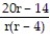 Add or subtract. Write the answer in lowest terms. -  +   A)    B)    C)    D)   